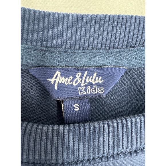 Ame Lulu Sweatshirt Womens Small Navy Blue Golf Embroidered Pullover Wailea - Picture 2 of 7